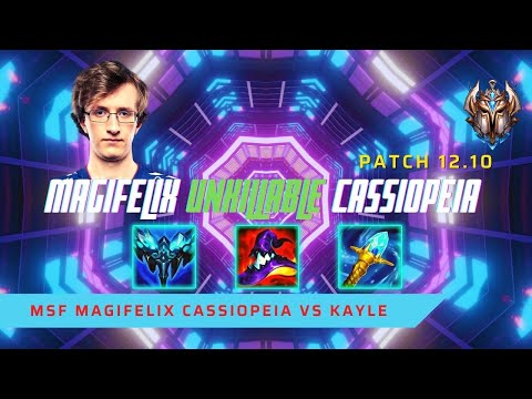 MAGIFELIX UNKILLABLE CASSIOPEIA! - #1EUW MagiFelix Plays Cassiopeia Mid vs Syndra! | LoL Patch 12.10