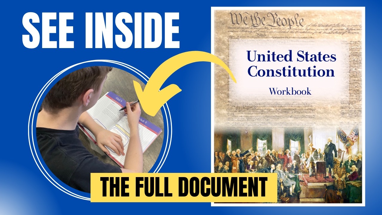 U.S. Constitution Workbook Walkthrough: Full Tour for Homeschool Civics (Middle & High School)
