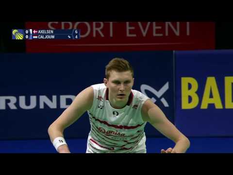 Viktor AXELSON DEN vs Mark CALJOUW NED | European Championships 2017