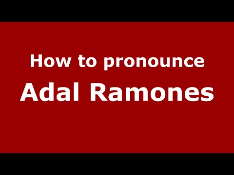 How to pronounce Adal Ramones (Mexico/Mexican Spanish) - PronounceNames.com