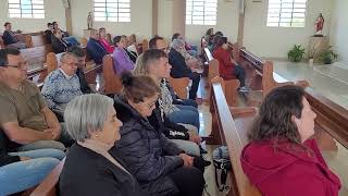 missa celebrada Padre  Luan comunidade Igreja. ST  HELENA  LAGES SC 06 09 24