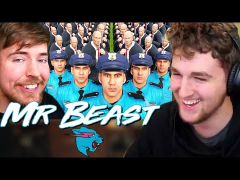 (MrBeast) 100 Assassins vs 10 Real Cops REACTION!!