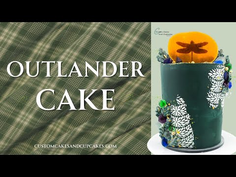 OUTLANDER Cake Tutorial: How to Make Isomalt Gems Jewels, Buttercream Leaves, Scottish Theme