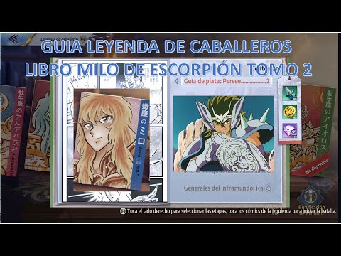 🔱Guía Leyenda de Caballeros🔱 - Libro de Milo - Guía De Plata : Perseo - Tomo 2 Saint Seiya Awakening