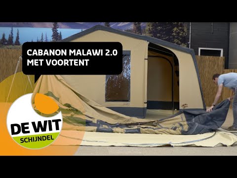 Cabanon Malawi 2.0 vouwwagen met wagentent en voortent opzetten