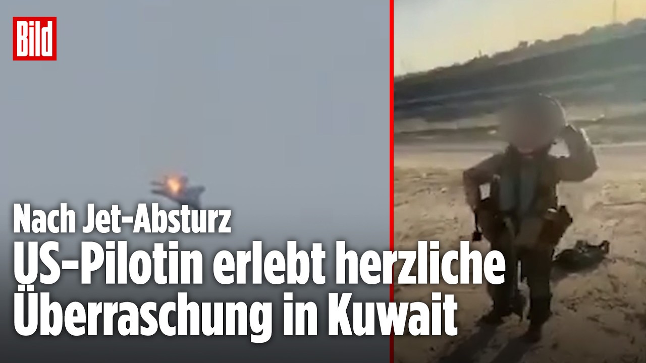 US-Jet-Pilotin über Kuwait abgeschossen: Herzliche Überraschung am Boden
