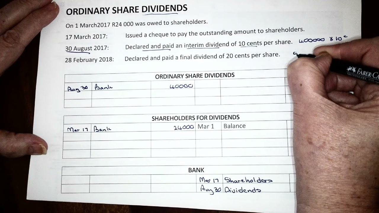 10. Dividends on Ordinary Shares