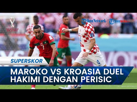 Laga Timnas Maroko vs Timnas Kroasia Duel Antara Hakimi Dengan Perisic di Piala Dunia 2022 Qatar
