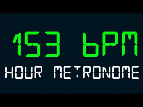 153 BPM (Beats Per Minute) Hour Metronome