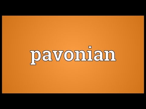 Pavonian Meaning