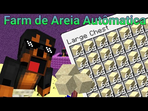 FARM DE AREIA MAIS EFICIENTE DO MINECRAFT BEDROCK (Android/Win 10/Xbox/Ps4).Tutorial.