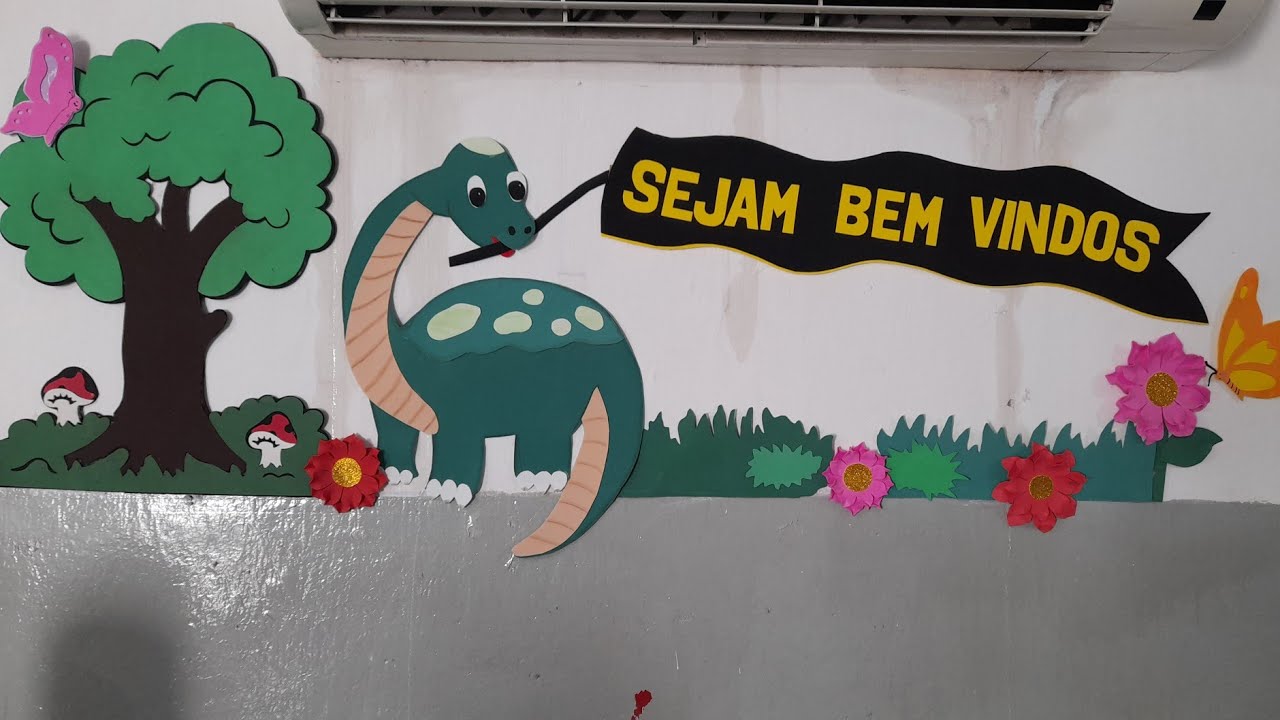 Mural SEJAM BEM VINDOS em eva.  #saladeaula