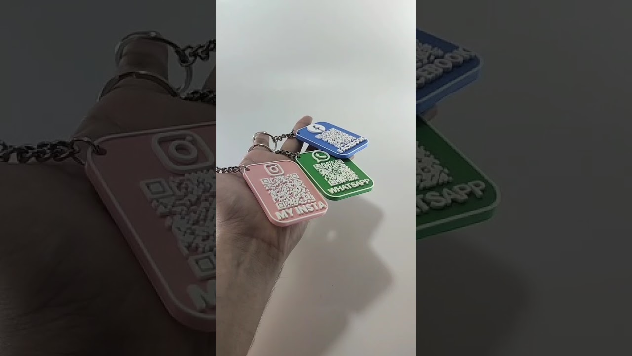 Print Cord Colourful Pocket QR Code Keychains New Collection – Gpay/Whatsapp/Facebook/Google Review