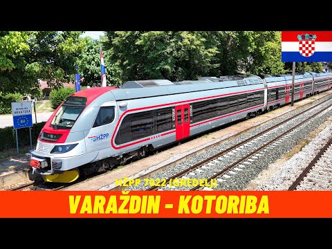 Cab Ride Varaždin - Kotoriba - Varaždin (R201 and  M501 Railways, Croatia) train driver's view 4K