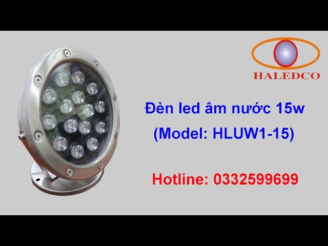 Đèn led âm nước HLUW1-15 dạng đế
