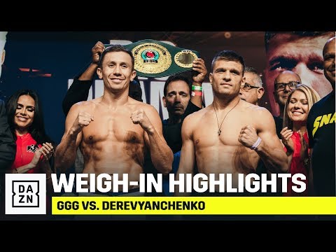 Gennadiy Golovkin vs. Sergiy Derevyanchenko Weigh-In Results