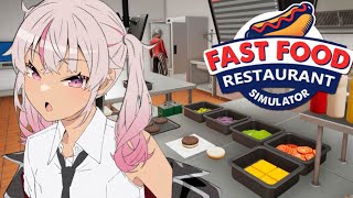 ┊ ハンバーガー屋さん┊4人用のゲームを 1人 で遊びます【魔使マオ/にじさんじ】