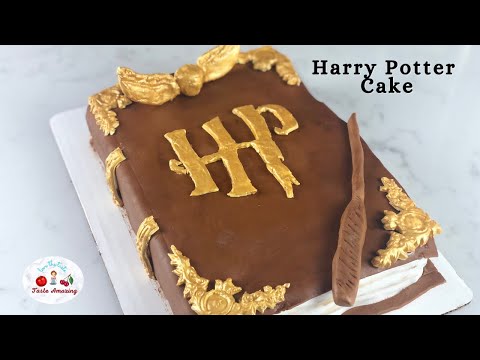 Harry Potter Book Cake | Harry Potter Theme Cake | How to make Harry Potter Cake using Fondant | HP