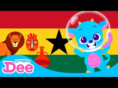 Countries of the World Song - 🌏 Africa 🎵 |  Sing & Learn with Dragon Dee | Nursery Rhyme & Kids Song