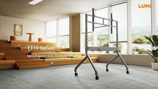 SlimLift Heavy-Duty TV Carts & Stands丨TT19 Series 丨LUMI