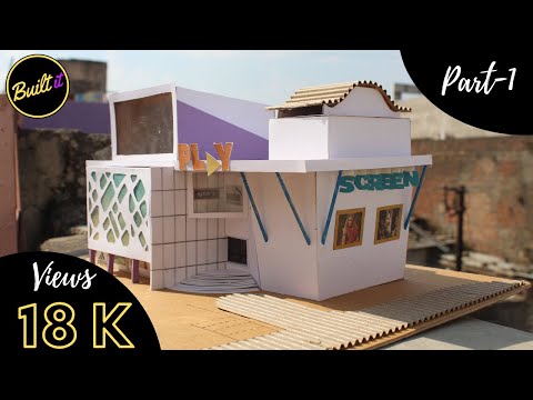 how to make MALL WITH PAPER PART-1 | Built IT | Miniature