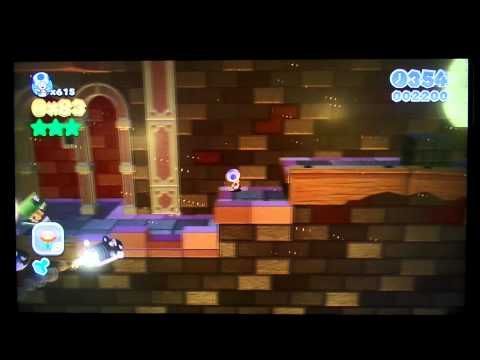[Super Mario 3D World] World 5-7 Searchlight Sneak Speedrun in 69 seconds