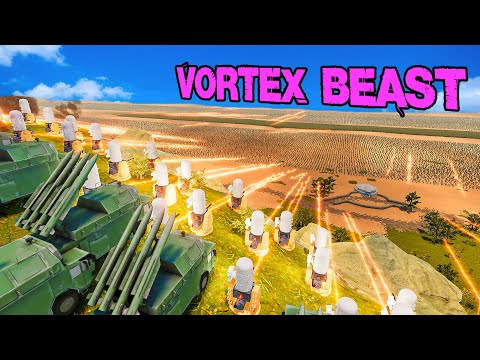 VORTEX BEAST Landing vs MISSILE LAUNCHER & PHALANX | Ultimate Epic Battle Simulator 2 UEBS 2