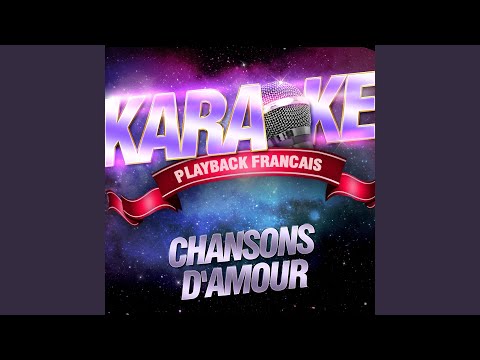 Les Mots Bleus — Karaoké Playback Avec Choeurs — Rendu Célèbre Par Christophe