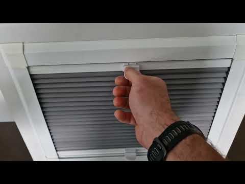 Part of a video titled Understanding Honeycomb Pleated Blinds from Direct Fabrics - YouTube