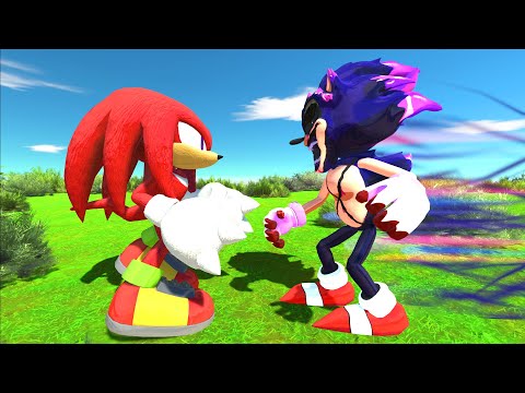 Knuckles VS Sonic Exe - Animal Revolt Battle Simulator