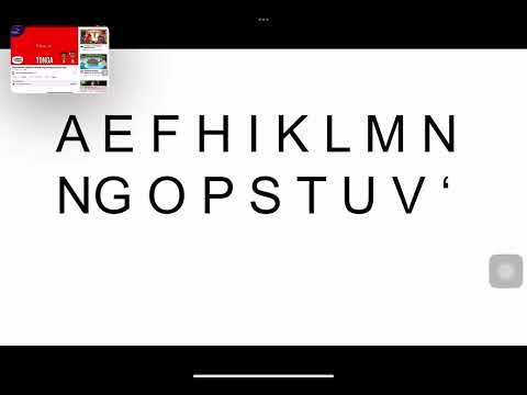Tongan Alphabet Song