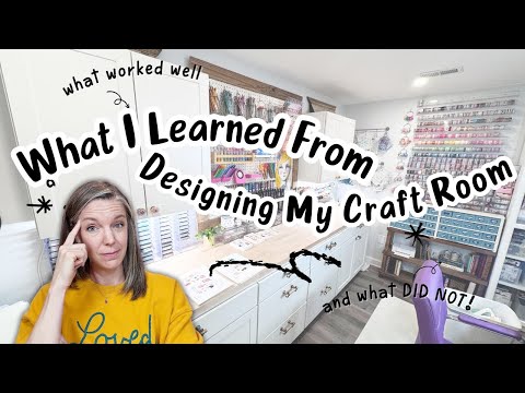 What I Learned from Designing My Craft Room | Craft Room Organization Tips & Lessons