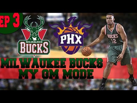 NBA 2K15 My GM Mode Ep.3 - Milwaukee Bucks | Close Game vs Suns