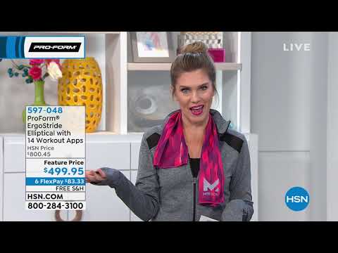 ProForm ErgoStride Elliptical with 14 Workout Apps