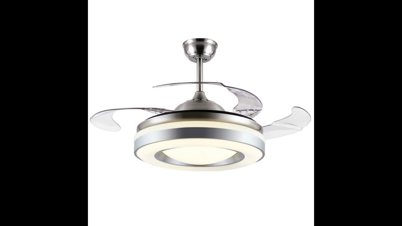 How To Assemble Modern Retractable Ceiling Fan Light
