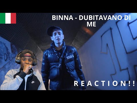 UK 🇬🇧 REACTION TO 🇮🇹 ITALIAN | BINNA - DUBITAVANO DI ME (PROD.DVDN) - [OFFICIAL VIDEO]