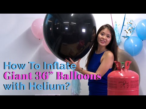 How to inflate balloons with helium like a pro?