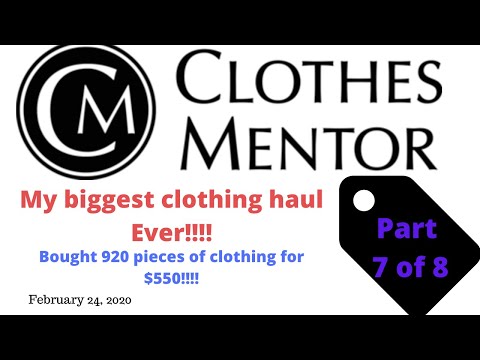 Part 7 (of 8) of my BIGGEST RESALE HAUL EVER!!! Clothes Mentor Clearance for sale