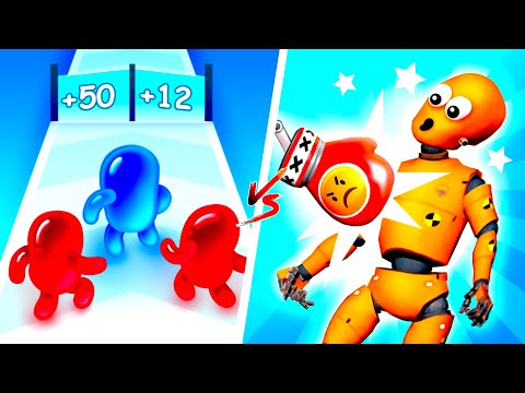 Join Blob Clash 3D vs Kick & Break 👥🦵💣🔥 Max Levels Gameplay Walkthrough (Android/iOS) HJFD86