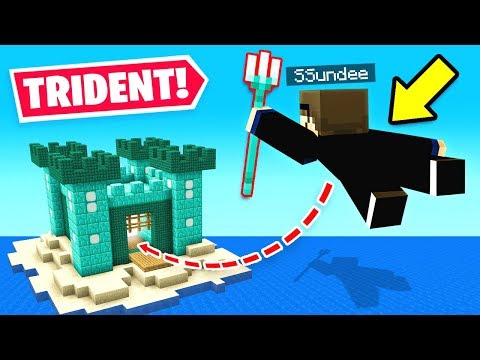 SSundee FLIES with TRIDENT in Hardcore Minecraft!