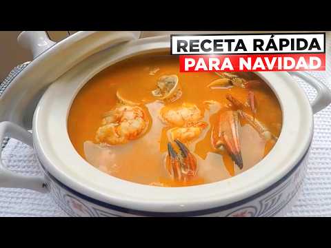 Como hacer sopa de pescado y marisco, perfecta para Navidad