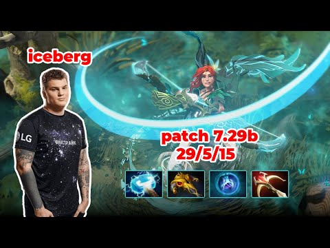 Iceberg Windranger Mid - DOTA 2 7.29b - MMR rank - Dota2 Gameplay [Learn To PRO dota2]