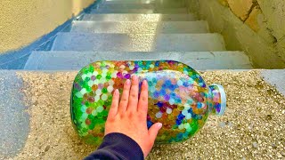 Download lagu Breaking glass bottles 🙀🔥A Crushing Crunchy & Soft Things !🚧⚠️#asmr #bottle #subscribe #like mp3