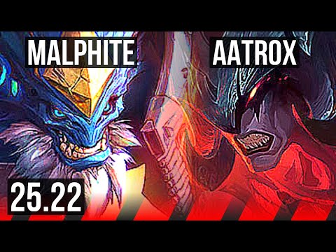 MALPHITE vs AATROX (TOP) | 4/0/3 | KR Challenger | 25.22