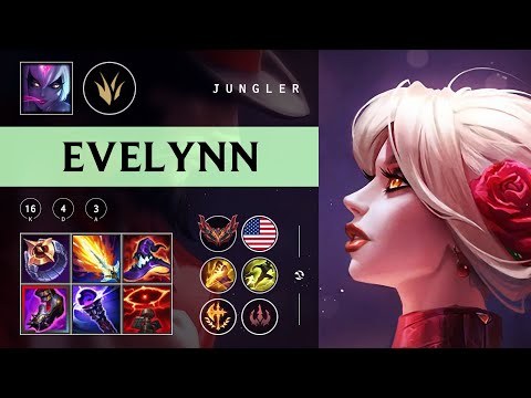 Evelynn Jungle vs Jarvan IV - NA Grandmaster Patch 25.24