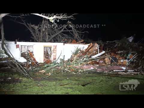 03-24-2023 Rolling Fork, MS  - Violent Tornado Tears Through Town-Damage-Horizonal Vortex