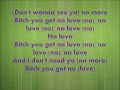 No Love- Eminem Feat. Lil Wayne Lyrics 