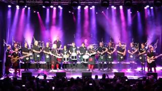 The Red Hot Chilli Pipers feat. The Luxembourg Pipe Band - Highland Cathedral live at Zeltik 2017