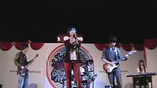 girl singing in the wreckage