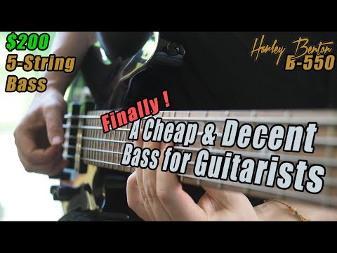 Harley Benton B-550 Unboxing | Best Bass for Guitarists? | Guitarist's First Bass | Budget 5 String